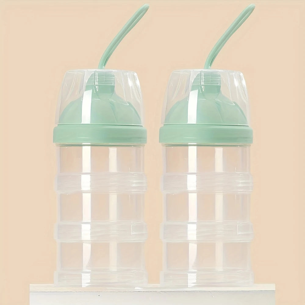 3 Layers Milk Powder Container, Stackable Formula Dispenser, Household Multifunction Food Storage Box