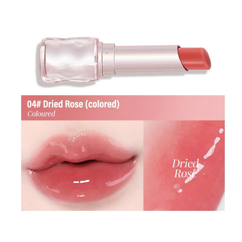 Temperature Changing Lip Balm Strawberry Flavor Jelly Lipstick Natural Moisturizing Lip Care Hydrating Lip Stick for Daily Use