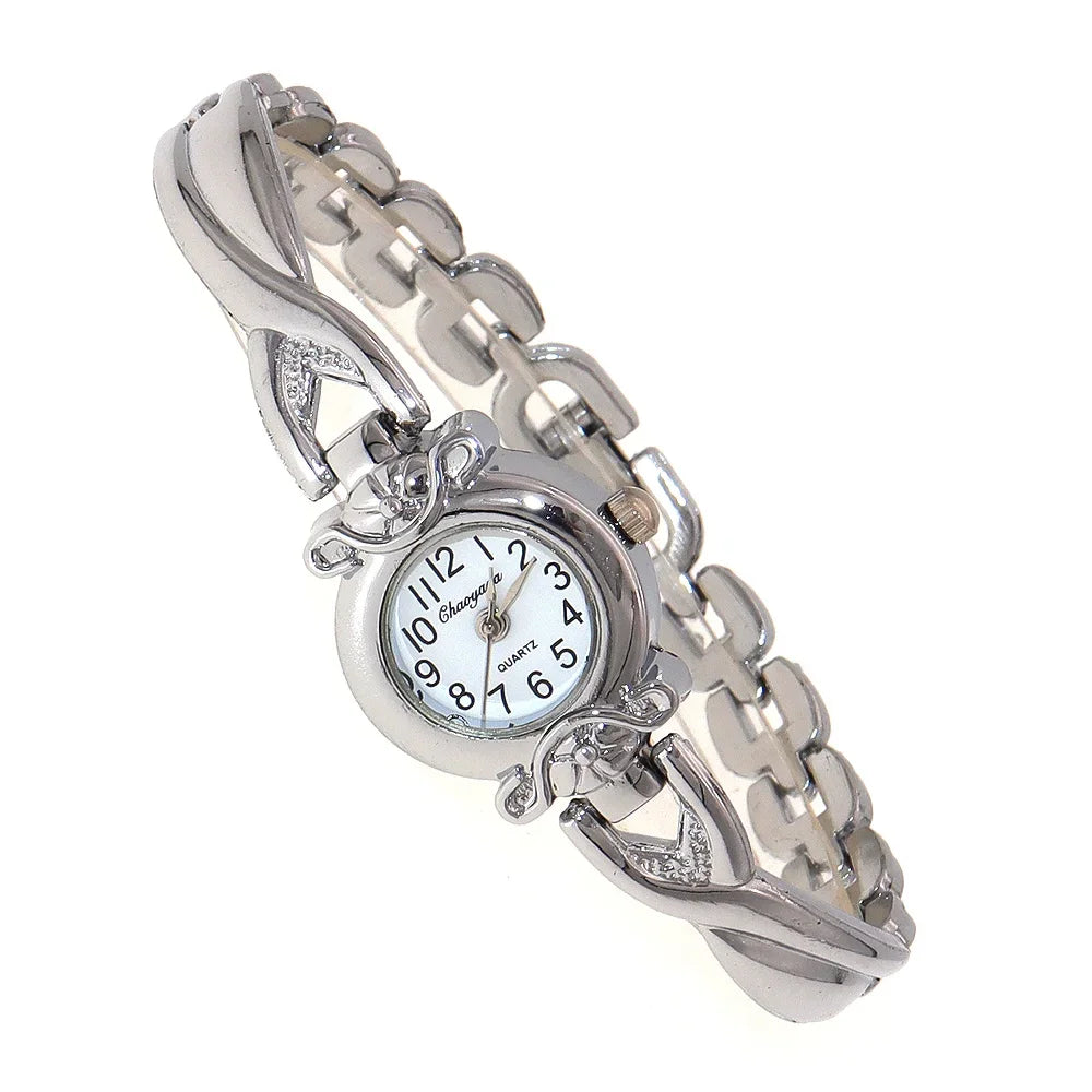 Luxury Woman Lady Pendant Bangle Bracelet Wristwatches Young Female Girls Waterproof Gifts Thin Strap Watches gold watch women