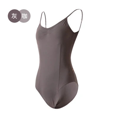 Girls Shoulder Straps Camisole Leotard Ballet Gymnastic Active Tank Unitard Bodysuit Praise Dance Adjustable Leotards Women