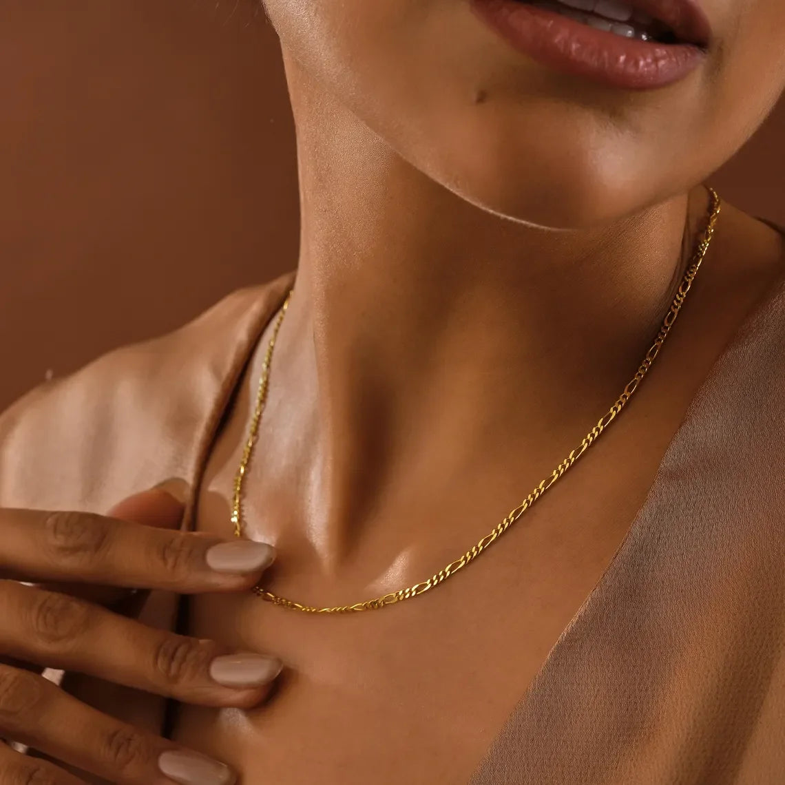 Skyrim Stainless Steel Gold Color Chain Necklace Women Minimalist Cuban Paperclip Twisted Snake Chain Fashion Jewelry Wholesale