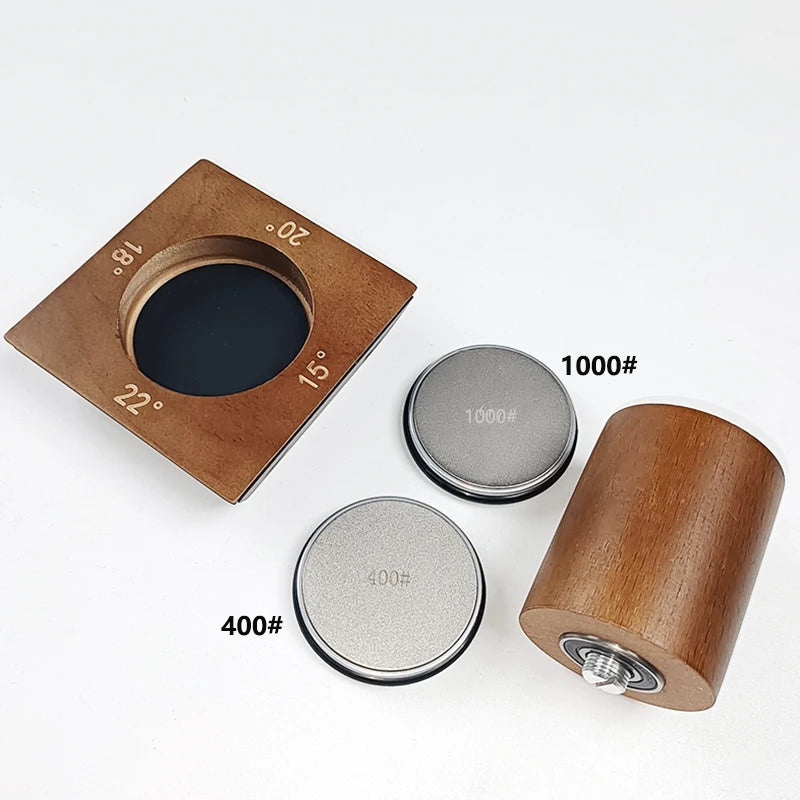 2025 NEW Rolling Knife Sharpener Knife Holder Diamond Sharpener Stone Whetstone Sharpening Angles Grind Stone Kitchen Tools