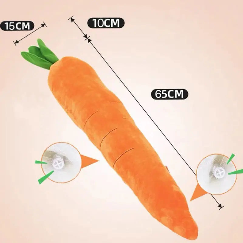 Dog Toy Pet Carrot Plush Toy Vegetable Chew Toy for Small Medium Large Dogs Universal Pet Sound Playing Toy Pet Accessories
