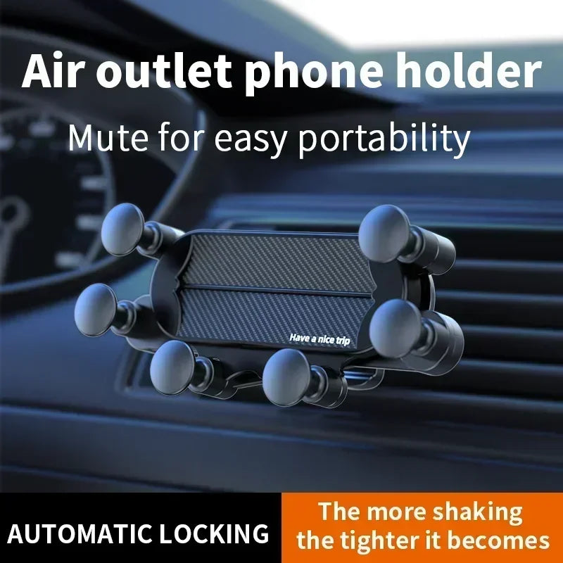 Car Vent Phone Mount Vehicle Air Vent Clip Cell Phone Holder Car Phone Holder Auto Lock Hands-Free Stand for 4-7inch Cellphone