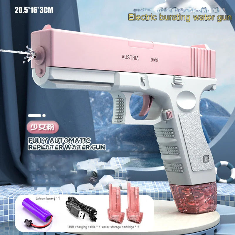 Popular Electric M416 Water Gun Toys Summer Outdoor Beach Large-capacity Fun Firing Swimming Pool Adult Kids Shooting Game Toy