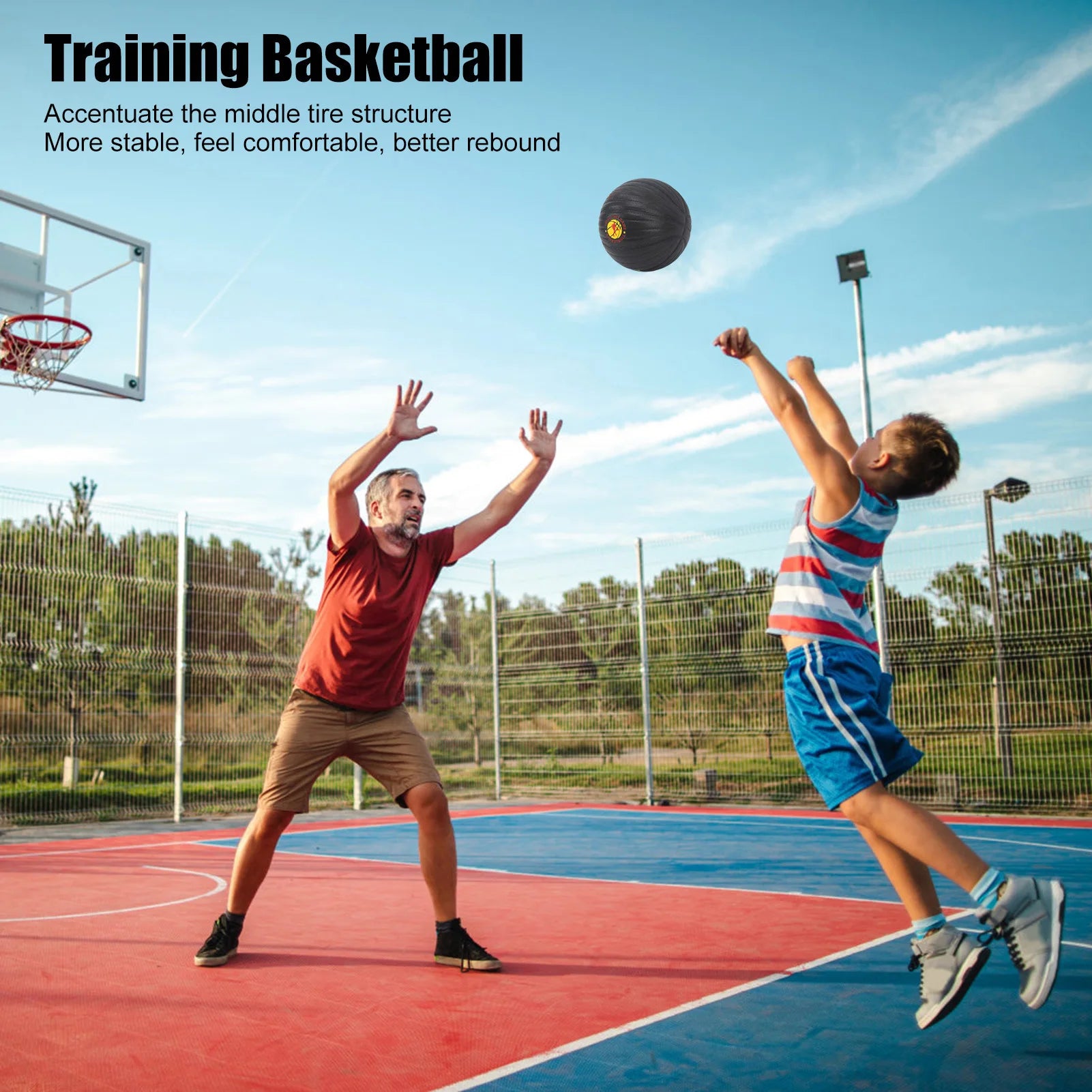 Heavy Basketball Training Equipment Weighted Training Basketball PU  Well Size 7 Heavy Trainer Basketball for Men Women