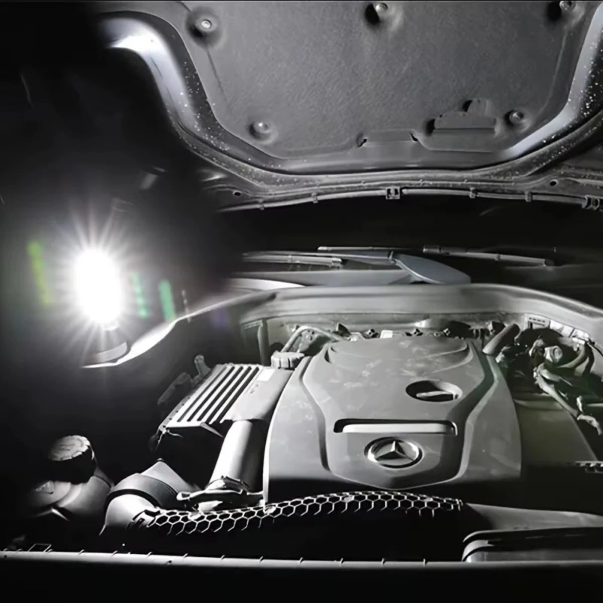 7LED High-Power Flashlight With USB Charging COB Side Light - Suitable For Portable Flashlights Such As Fishing, Camping, Hiking