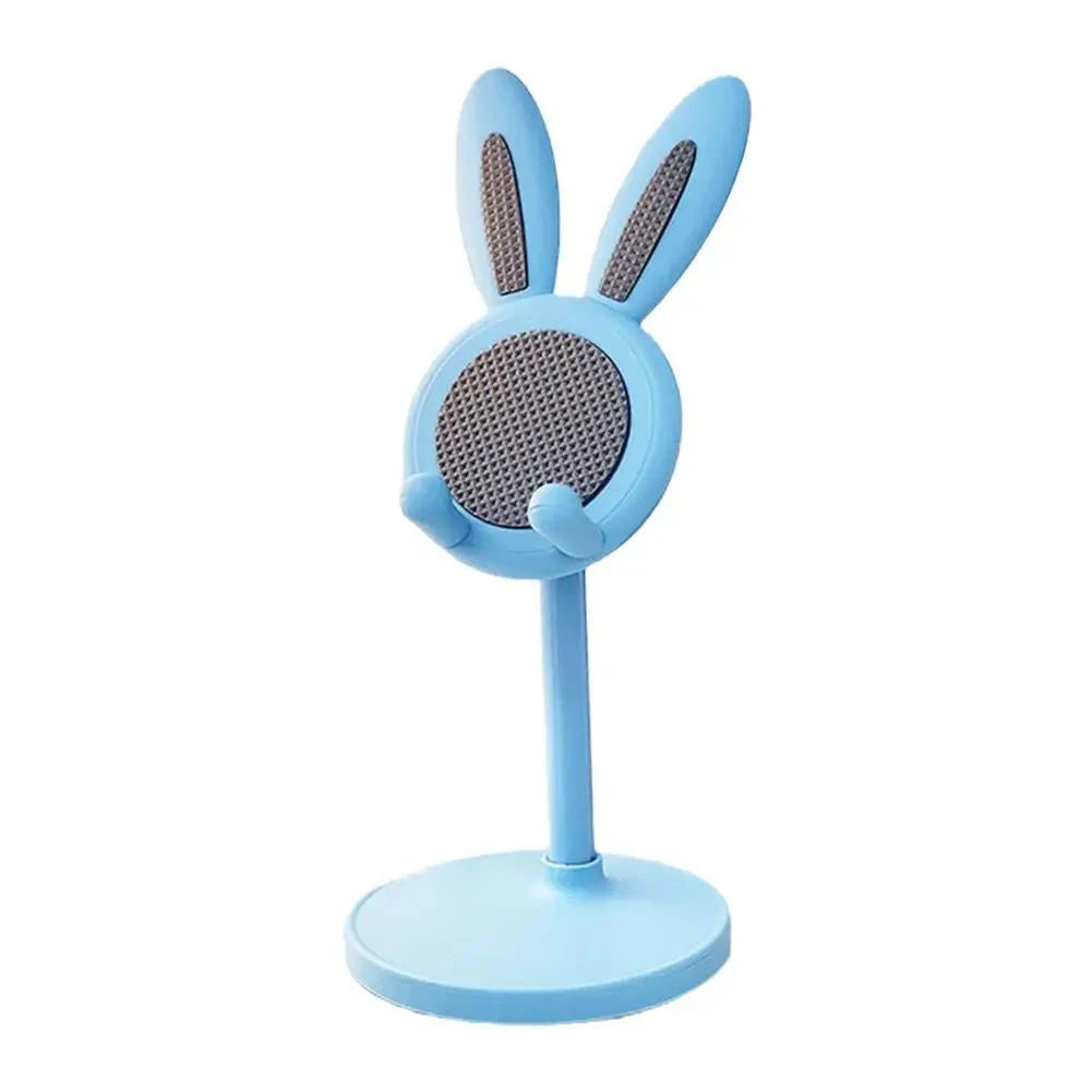 Pink Cartoon Little Rabbit Desktop Mobile Phone Stand Tablet Computer Stand Adjustable Telescopic Lift Student Lazy Person Stand