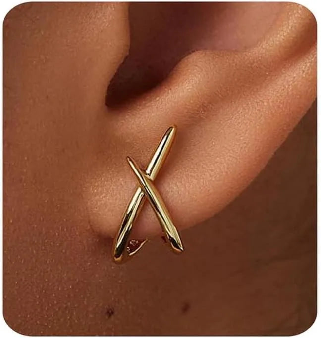 Gold Earrings for Women Trendy Gold Stud Earrings Dainty Earrings Simple Silver Earrings Hypoallergenic Earring for Women Gifts