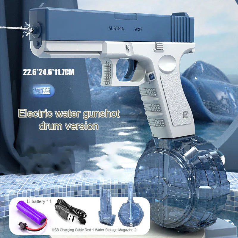 Popular Electric M416 Water Gun Toys Summer Outdoor Beach Large-capacity Fun Firing Swimming Pool Adult Kids Shooting Game Toy