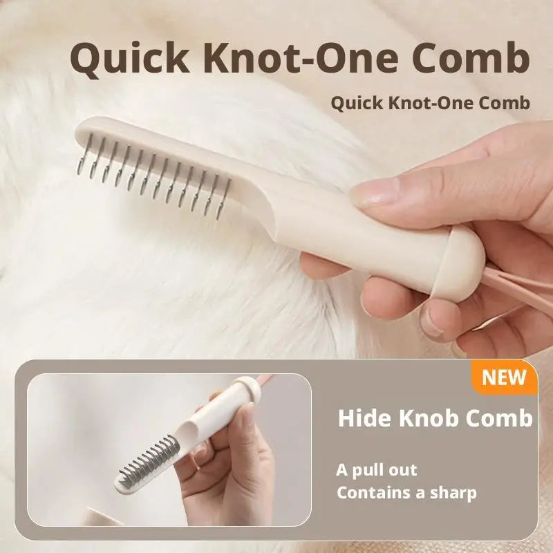 New 3 In1 Pet Comb Knot Untangling Comb Grooming Tools Floating Hair Removes Undercoat Open Hair Comb Dense Toothed Comb