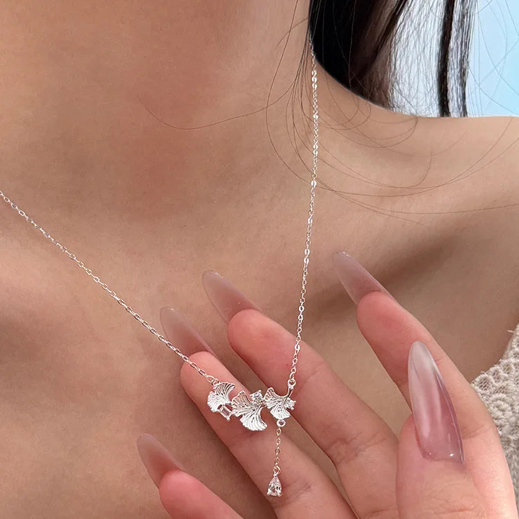 925 Sterling Silver Necklace Heart Pendant Love Adjustable Choker Elegant for Women Girl Jewelry Gift Dropshipping Wholesale