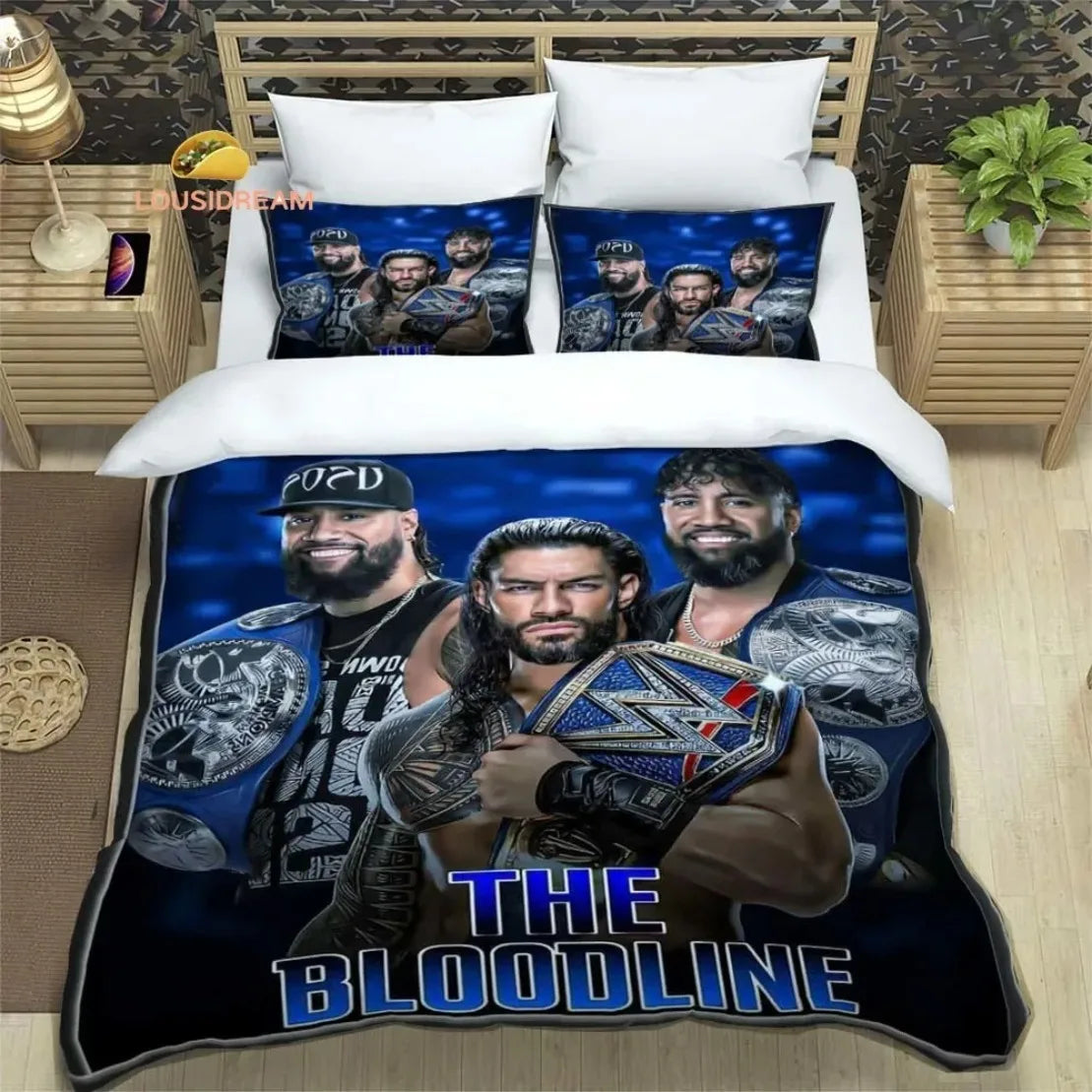 Wrestling Game WWE EAW Bedding Set Fashion Wrestling Sport American Nightmare Cody Rhodes Duvet Cover Bed Comforter Set