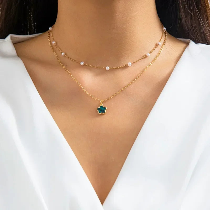 Stereoscopic Stainless Steel Will Not Fade Small Peach Heart  Golden Necklace for Women Love Heart Pendant Collarbone Chain Gift