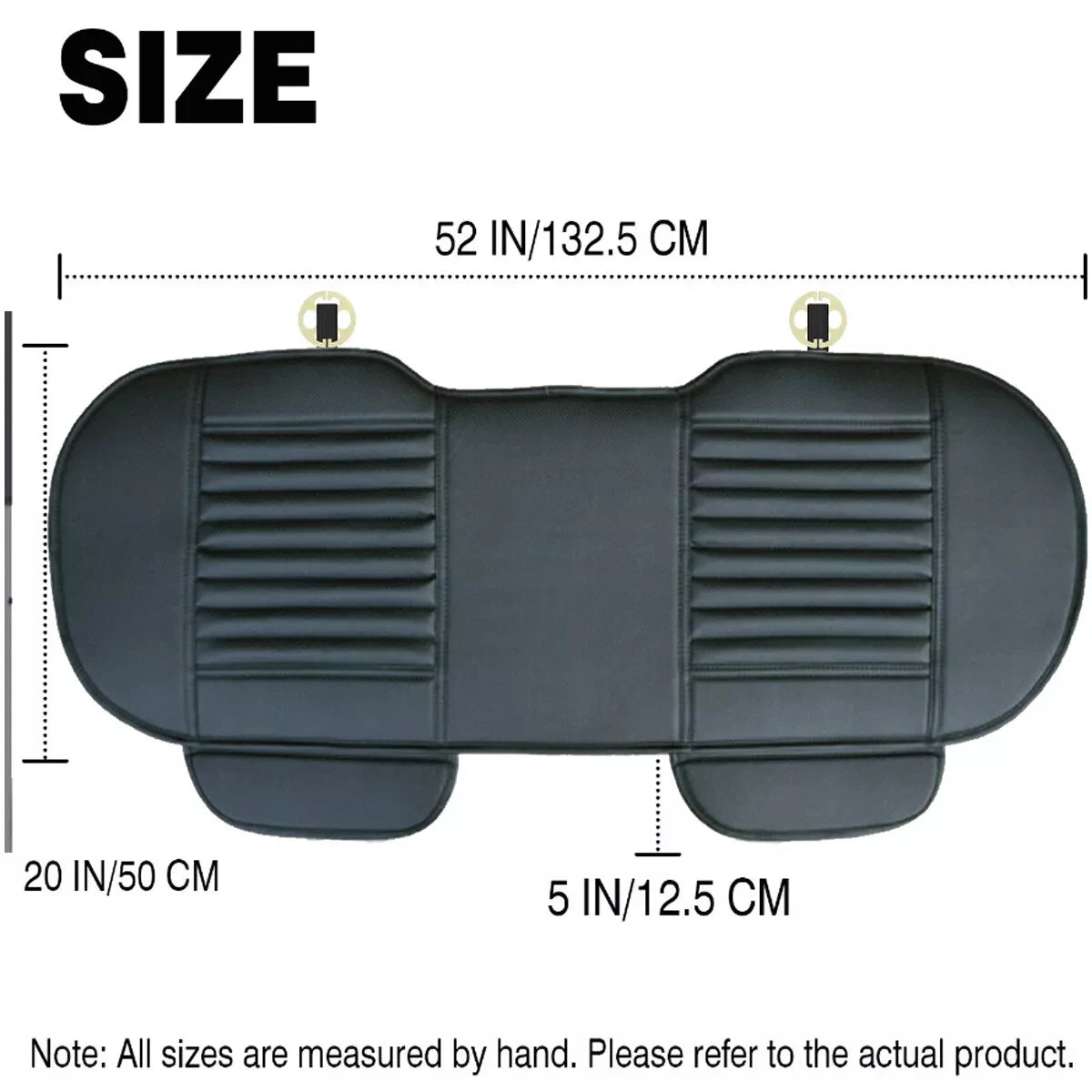 PU Leather Car Seat Cover Universal Vehicle Seat Cushion Anti Slip Chair Protector Mat Waterproof Sweatproof Surface