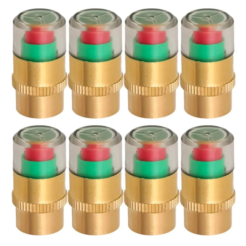 Tyre Pressure Indicator Valve Cap Car Motorcycle Tire Pressure Monitor Tools Tire Valve Caps Inspection Accessories