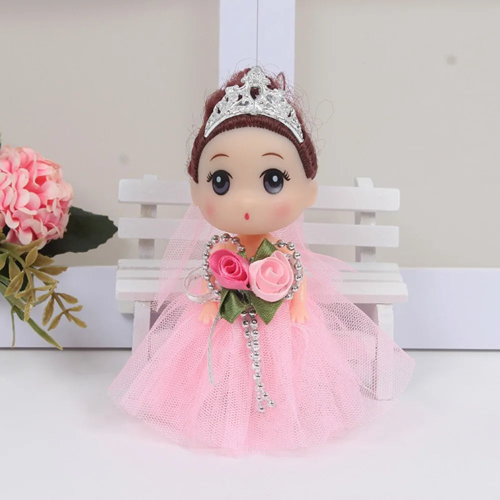12 Cm Big Eyes Princess BJD Doll Korean Makeup Look DIY 12cm Bjd Doll Safe Plastic Sweet Wedding Dress Mini Girl Toy
