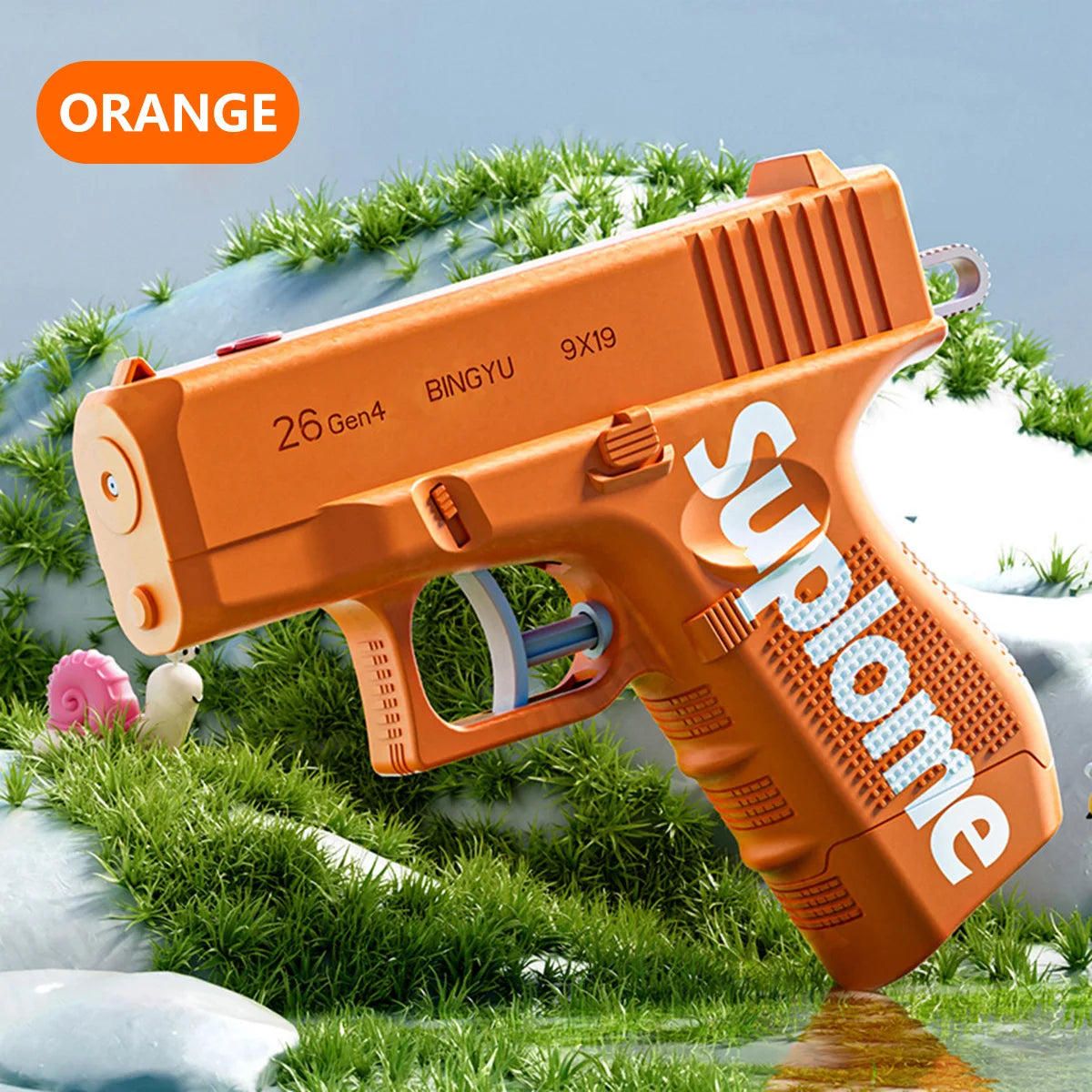 Creative two-way jetting small water gun prank dual-side water shooting Glock water gun children's fun play water toy