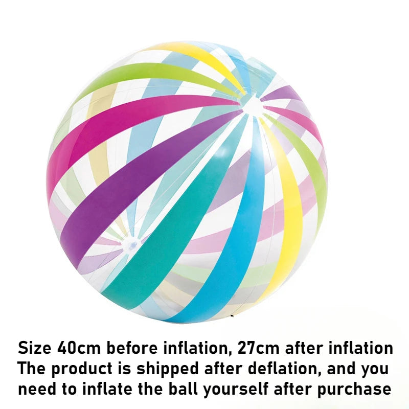 1pc 40cm Inflatable Beach Volleyball Durable Not Easily Broken Bouncy Ball Pool Party Seaside Outdoor Activities Children Camp