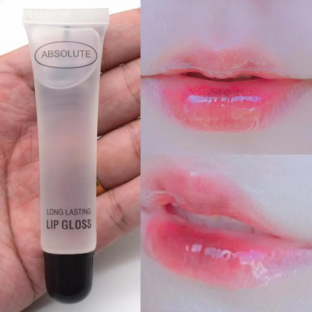 Transparent hose colorless lip oil lip moisturizing gloss fade lip lines lip gloss anti dry cracking 18ML Lip Care Oil