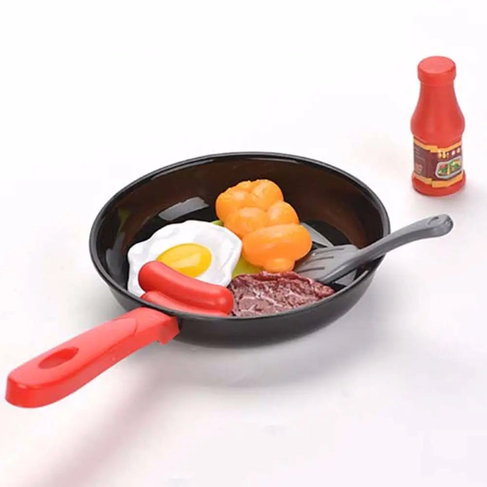 Cookware Pot Pan Toy Children Kitchen Toy Children Pretend Play Kitchen Miniature Kitchen Play Kitchen Toy Set Simulation Food