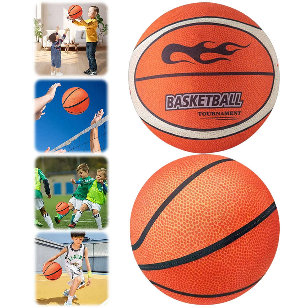 18/21/24cm Silent Basketball High-Resilience Bouncing Mute Ball Size 3/5/7 Training Foam Ball for Various Indoor Activities
