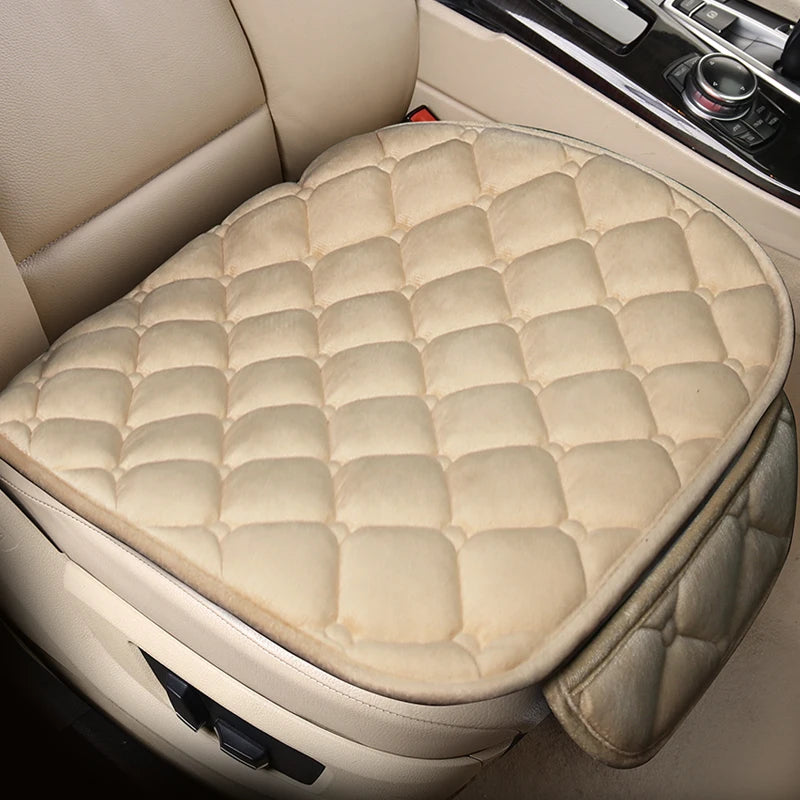 Car Seat Cover Protector Universal Winter Warm Auto Seat Cushion Rear Seat Cushion Protection Covers Back Cushion Three Piece