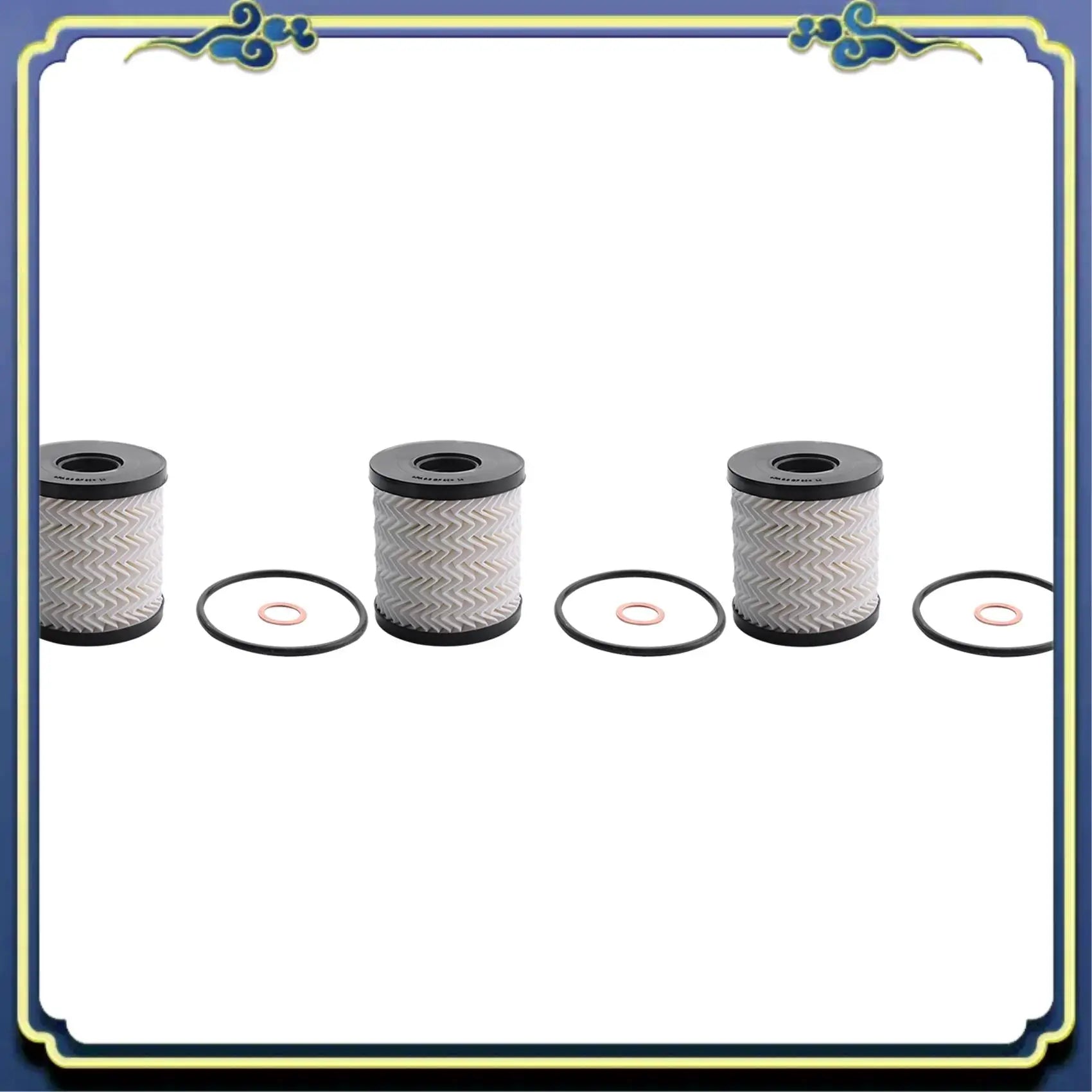 AU16-11427622446 Set Of 3 Engine Oil Filtrate With O-Ring For BMW Mini Cooper