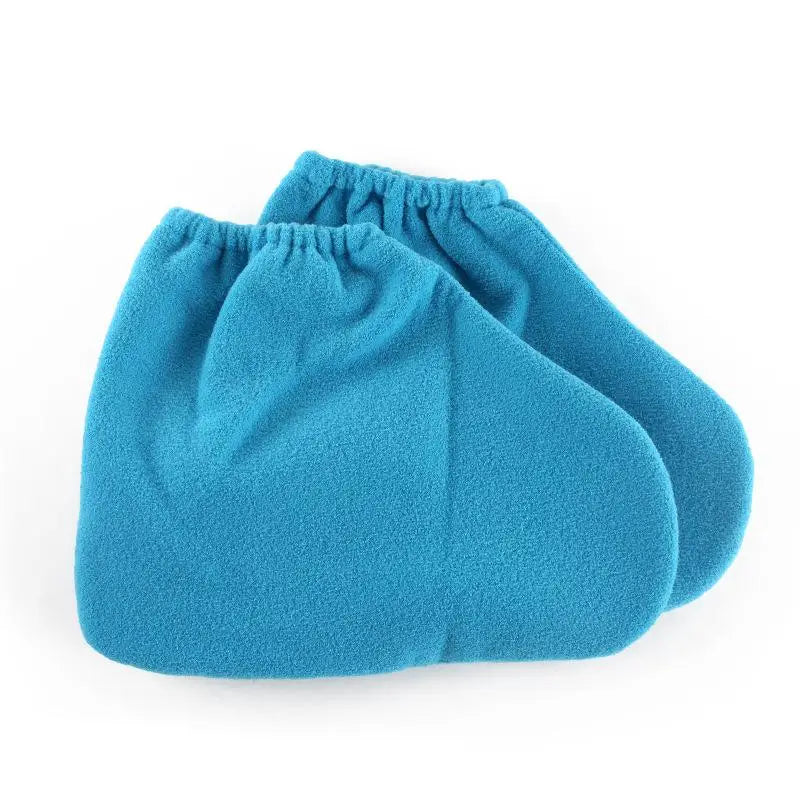 〔DD329〕1 Pair Insulation Care Gloves Flannel Elastic Opening Nail Protection Hand Therapy Paraffin Wax Mitts Reusable Warmers