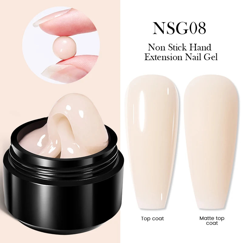 BORN PRETTY 15ml Clear Non Stick Hand Extension Gel 3D Shaping Sculpting Carving Nail Art Solid Hard Gel for Fake Nail
