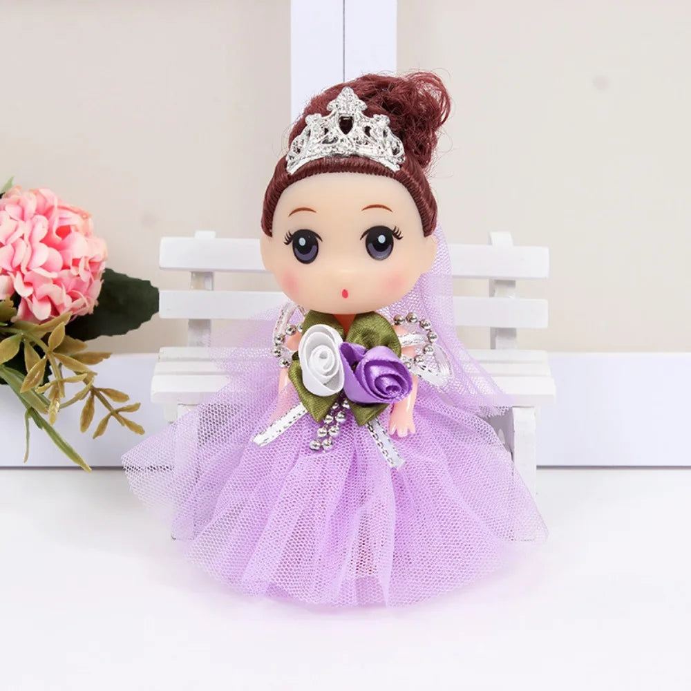 12 Cm Big Eyes Princess BJD Doll Korean Makeup Look DIY 12cm Bjd Doll Safe Plastic Sweet Wedding Dress Mini Girl Toy