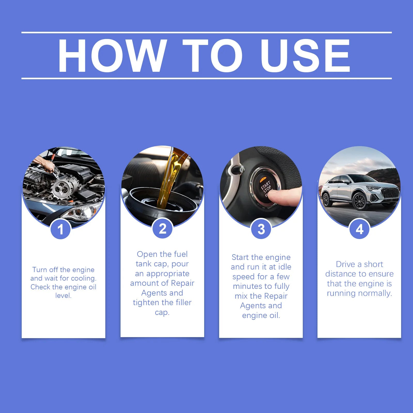 100ml Car Engine Carbon Removal Repair Agents Powerful Cleaner Care Liquid Cylinder Decarbonization Noise Reduction Repair