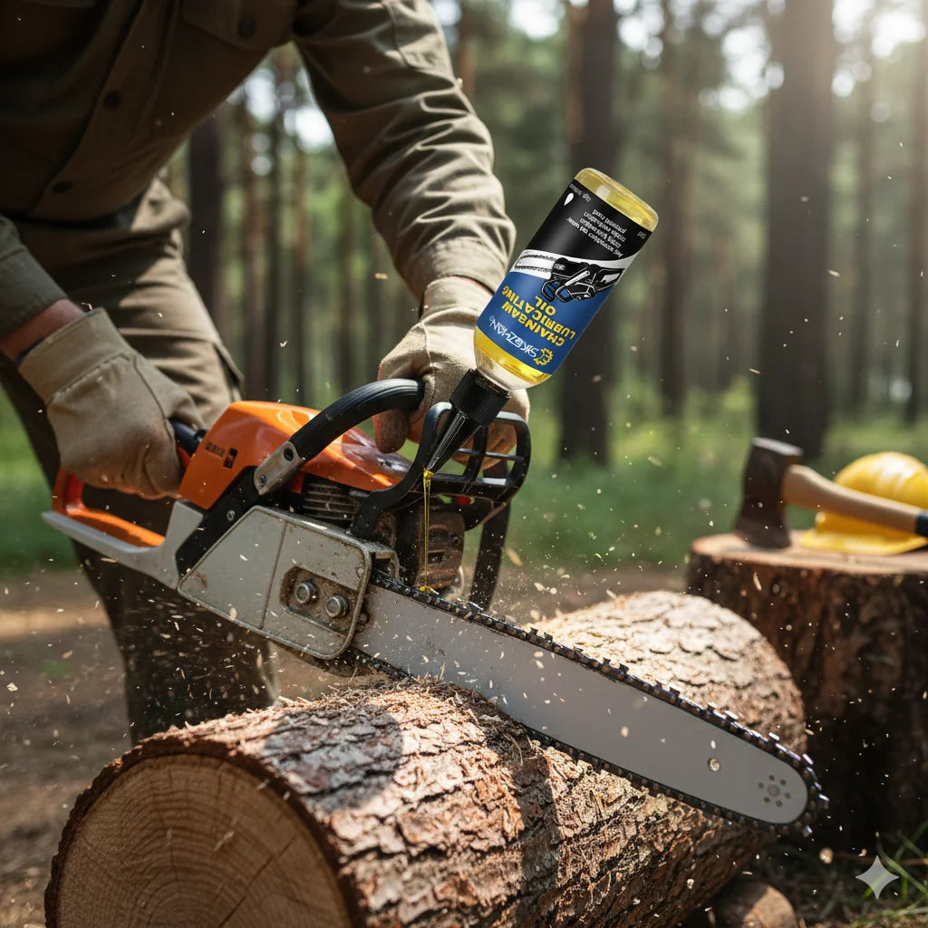 Chainsaw Lubricating Oil – Professional Chain Lubricant for Chainsaws, Deep Lubrication to Reduce Noise and Prevent Rust
