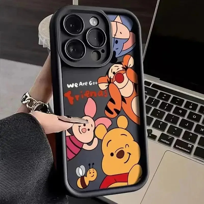 Winnie the Pooh Bear Casing For IPhone 17 16 15 14 13 12 11 pro 17 air 16 15 plus 13 12 pro Case