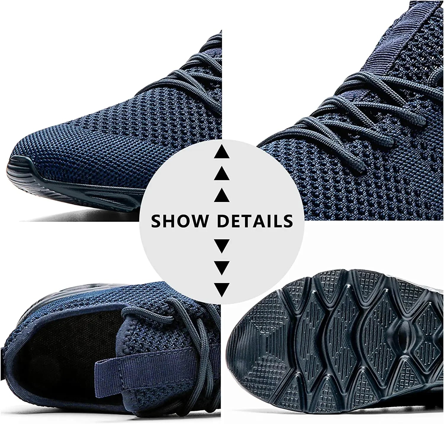 2024 Trend men's casual shoes light sneaker white large size outdoor breathable mesh fashion sports black running tennis shoes