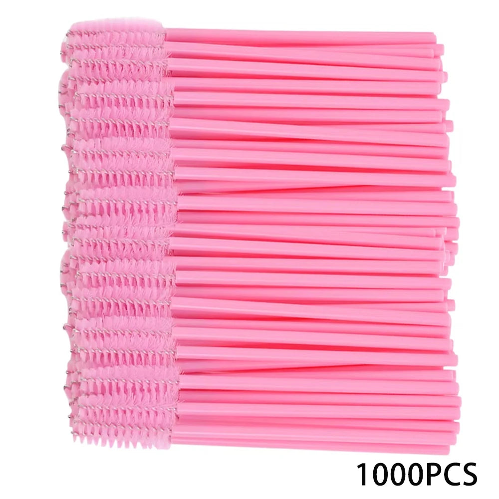 500/1000PCS Eyelashes Brushes Set Wholesaler Disposable Lash Mascara Brush Lashes Extension Eyebrow Wands Applicator Makeup Tool