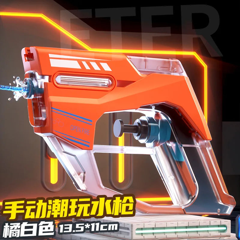 Summer Water Gun non Electric Pistol High-pressure Full Automatic Shooting Water Beach Toy Gun For kid Children Boys Girls Gift
